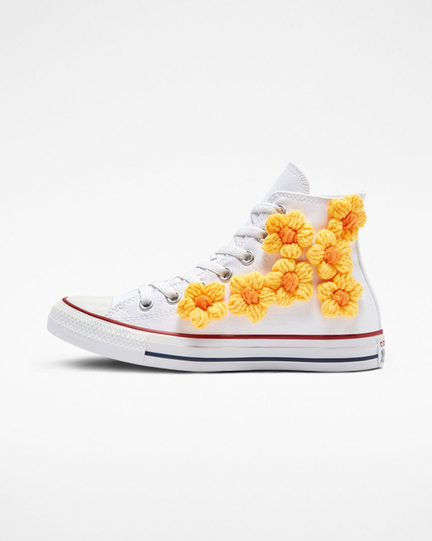 Tenisky Vysoke Converse Chuck Taylor All Star LTD 3D Floral Panske Žlté Kvetinové | SK 11WPFE9